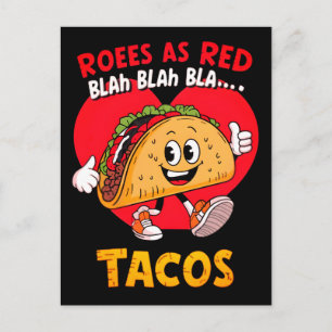 Funny Taco T-Shirt Design For Taco Lovers Postcard