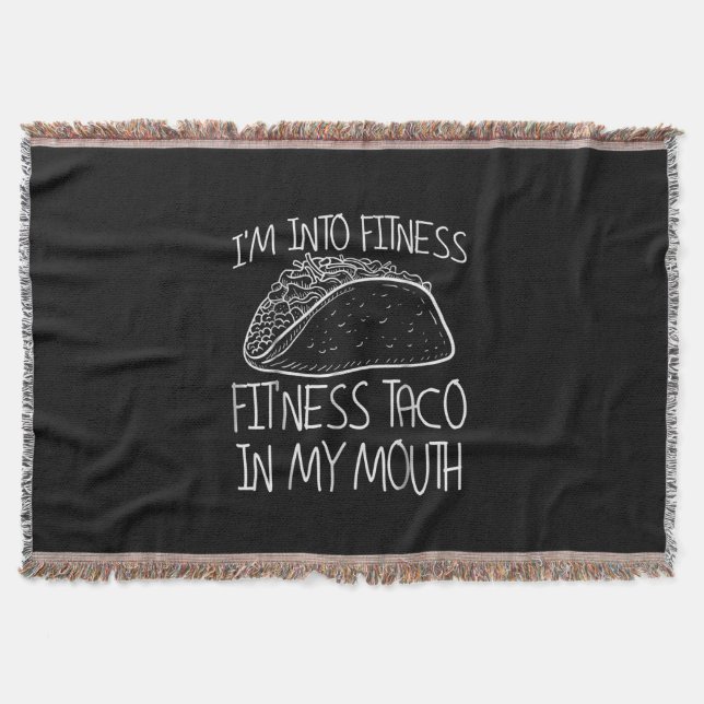 Funny Taco  -  This Ness Taco Funny Gym Throw Blanket (Front)