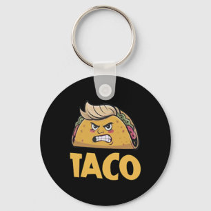 Funny Taco Trump Always Chickens Out T.a.c.o (2 Si Key Ring