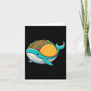 Funny Tacos Whale Ocean Kids Mens Womens Cinco De  Card