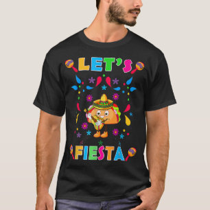 Funny Tacosaurus Cinco De Mayo Meico Guitar Let's  T-Shirt