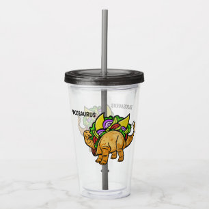 Funny TACOSAURUS custom tumblers