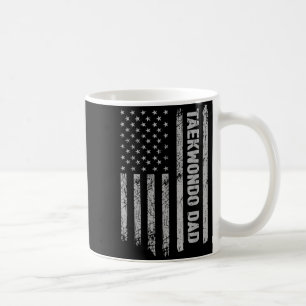 Funny Taekwondo Dad America Flag Patriot - Vintage Coffee Mug