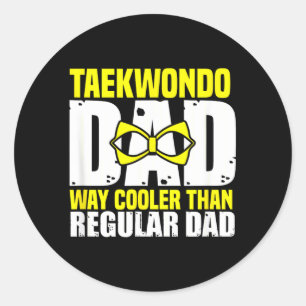 Funny Taekwondo Design For Men Women Taekwondo Classic Round Sticker