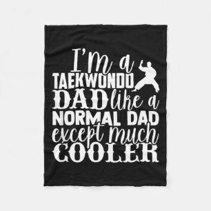 Funny Taekwondo Design For Men Women Taekwondo Fleece Blanket