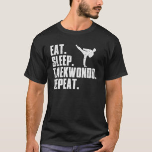 Funny Taekwondo For Boys Girls Tae Kwon Do Fighter T-Shirt