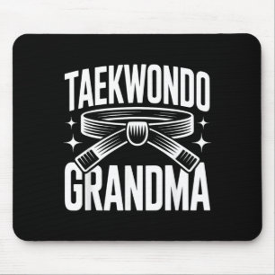 Funny Taekwondo Grandma Mouse Pad