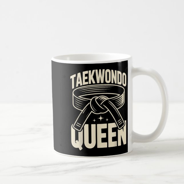 Funny Taekwondo Queen Coffee Mug (Right)