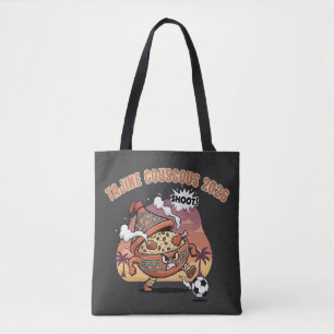 Funny Tajine & Couscous Soccer Character 2026 Tote Bag