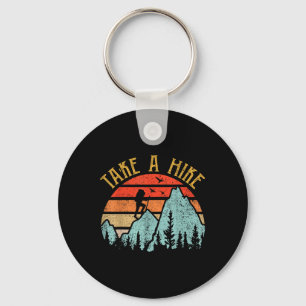 Funny Take A Hike Men Women Mountain Hiking Campin Key Ring