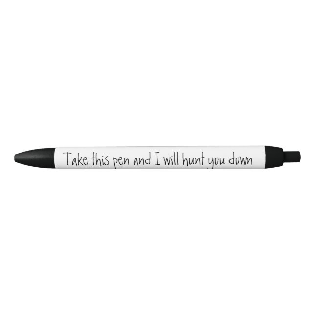 Funny Take this Pen Humour (Front)