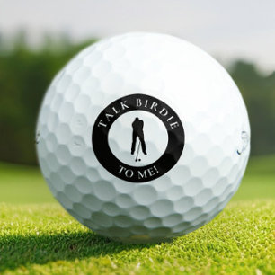 Funny Talk Birdie To Me Men's Golf Balls