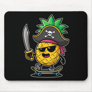 Funny Talk Like A Pirate Day - Skateboarding Pinea Mouse Pad