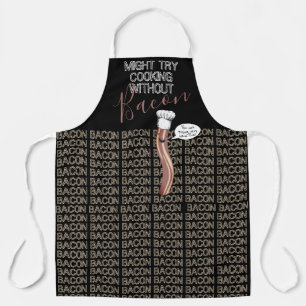 Funny talking bacon chef pork lover cooking apron