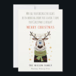 Funny Tangled Working Christmas Lights Reindeer  Holiday Card<br><div class="desc">If you need any further customisation please feel free to message me on yellowfebstudio@gmail.com.</div>