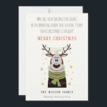 Funny Tangled Working Christmas Lights Reindeer  Holiday Card<br><div class="desc">If you need any further customisation please feel free to message me on yellowfebstudio@gmail.com.</div>