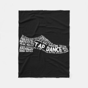 Funny Tap Dance Gift Shoe Dancing Cute Dancer Men  Fleece Blanket