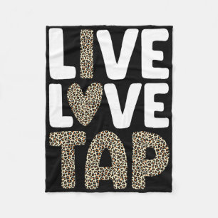 Funny Tap Dancing Art For Men Women Dancing Cl Tap Fleece Blanket