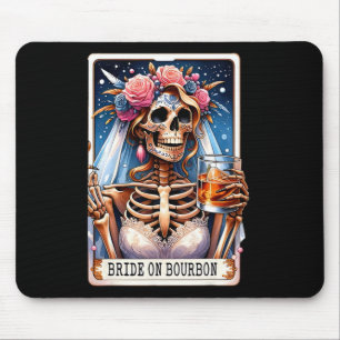 Funny Tarot Card Shirt Bride On Bourbon Mouse Pad