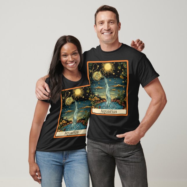 Funny Tarot Card/Zodiac/Aquarius T-Shirt (Unisex)