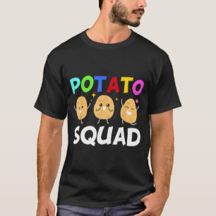 Funny Tato Squad Vegetable Chip Eater French Fries T-Shirt