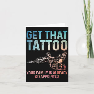 Funny Tattoo Artist Art For Men Women Tattooer Tat Card