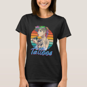 Funny Tattoo Artist Girl Tattooist Female Tattoos T-Shirt