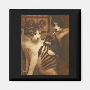 Funny Tattoo Cat Meme Inked Kitty Humour For Cat L Magnet