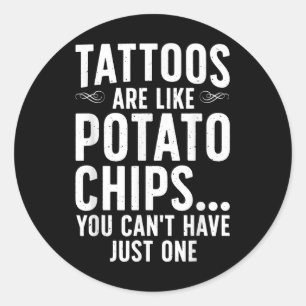 Funny Tattoo Design For Men Women Tattooist Tattoo Classic Round Sticker