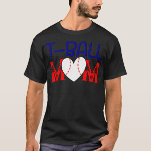 Funny Tball Mum Mother's Day Teeball Mum Game fan T-Shirt