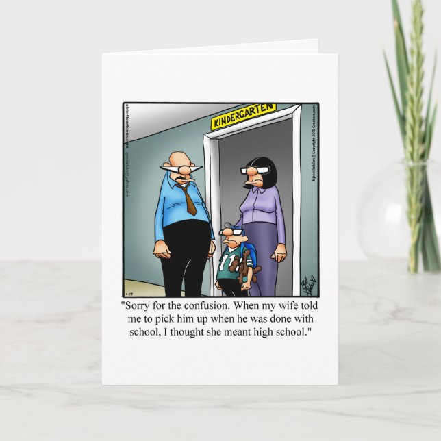 Funny Teacher Appreciation Day  Card (Front)