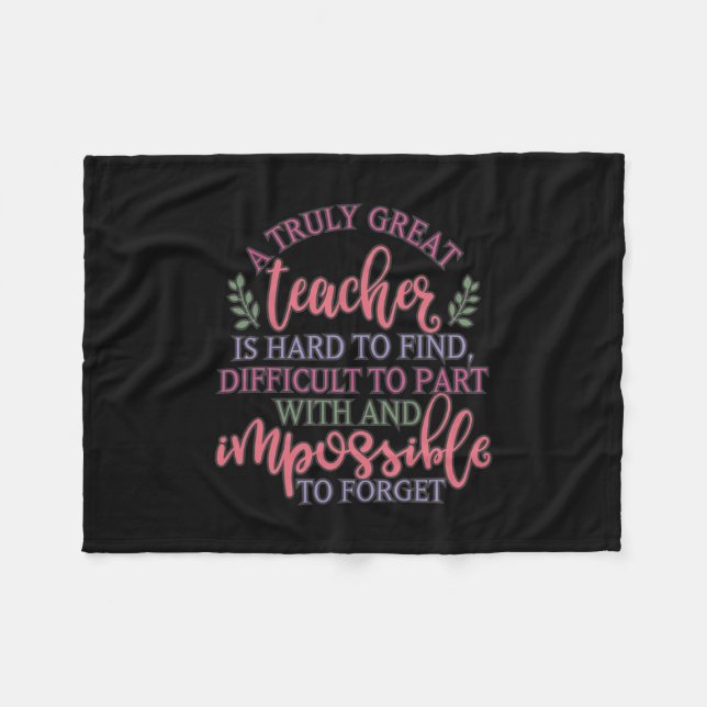 Funny Teacher Appreciation Day Ideas Fleece Blanket (Front (Horizontal))