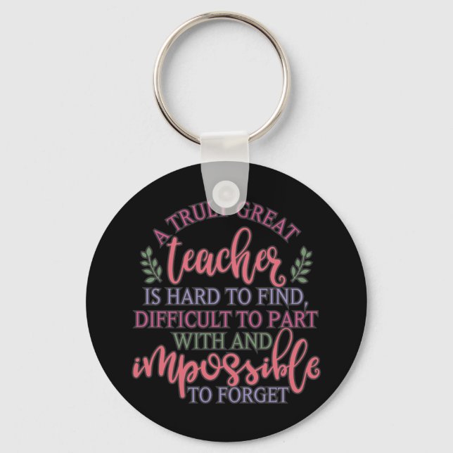 Funny Teacher Appreciation Day Ideas Key Ring (Front)
