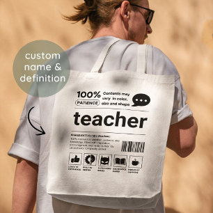 Funny Teacher Appreciation End of Year Gift  Tote Bag