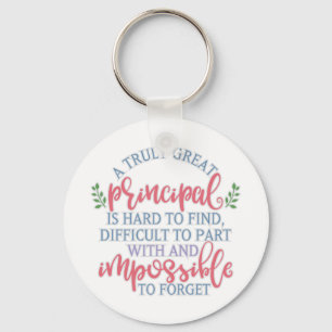 Funny Teacher Appreciation Principal Key Ring