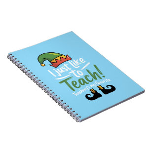 Funny Teacher Christmas Teaching is My Favourite  Notebook
