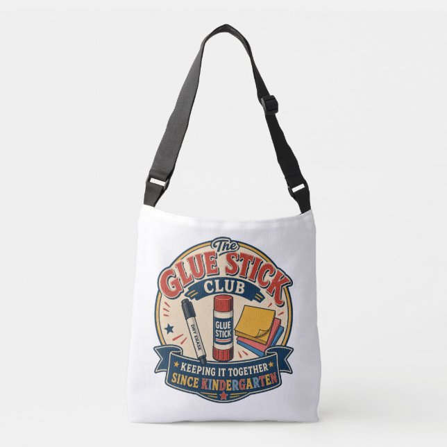Funny Teacher Classroom Design Crossbody Bag (Front)