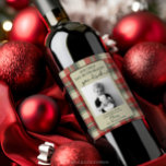Funny Teacher Gift Wine Label - Christmas Gift<br><div class="desc">Show all those care givers and teachers how much you appreciate them this holiday season! Easily edit all the wording and the photo on this lovely wine label.</div>