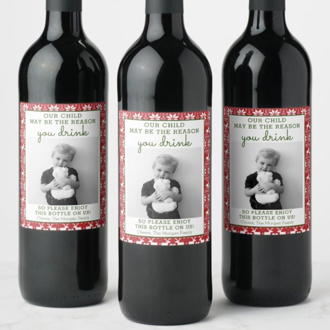 Funny Teacher Gift Wine Label - Christmas Gift (Creator Uploaded)