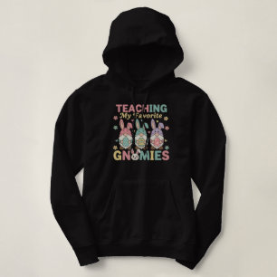 Funny Teacher Gnome Teaching My Favourite Gnomies Hoodie