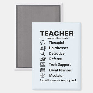 Funny Teacher Jobs Magnet