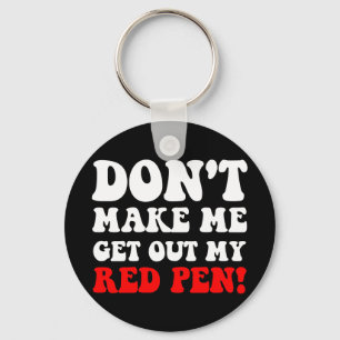 Funny teacher key ring