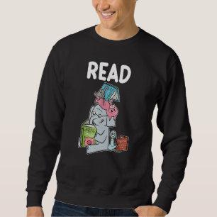 Funny Teacher Library Read Book Club Piggie Elepha Sweatshirt