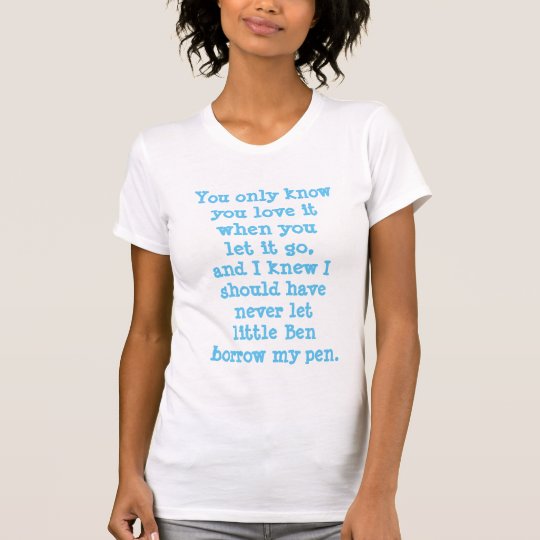 Funny teacher lyric tshirt let it go