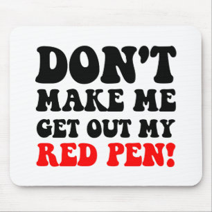 Funny teacher mouse pad