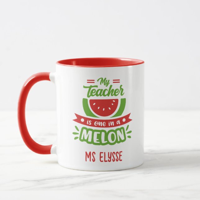 Funny Teacher Mugs - One in a Melon (Left)