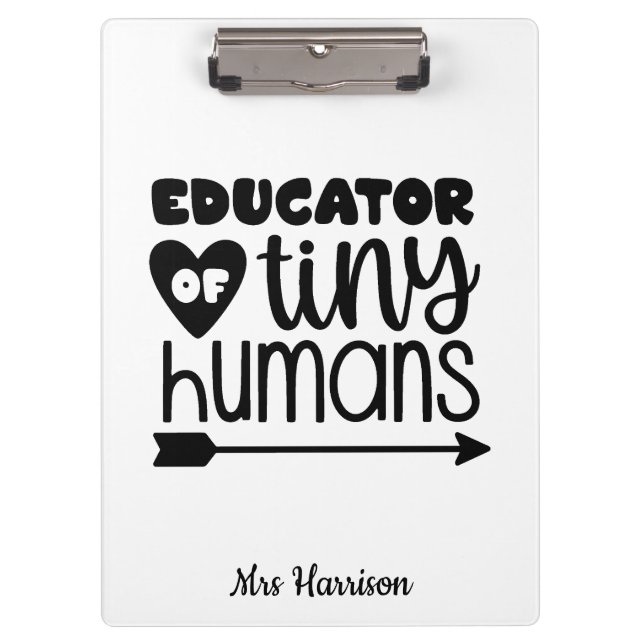 Funny Teacher personalised gift Notebook Clipboard (Front)