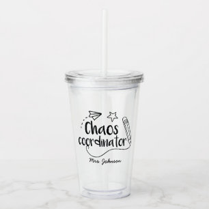 Funny Teacher Personalized Acrylic Tumbler