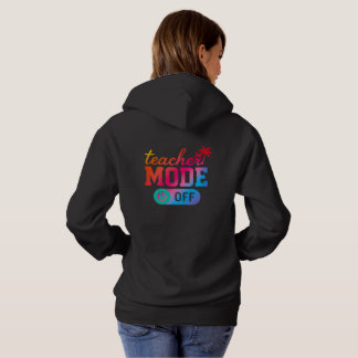 Funny Teacher Saying Vibrant End of Year Tropical Hoodie