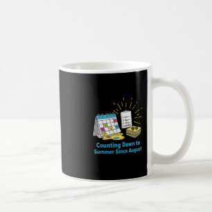 Funny Teacher School Calendar Meme Summer Vacation Coffee Mug